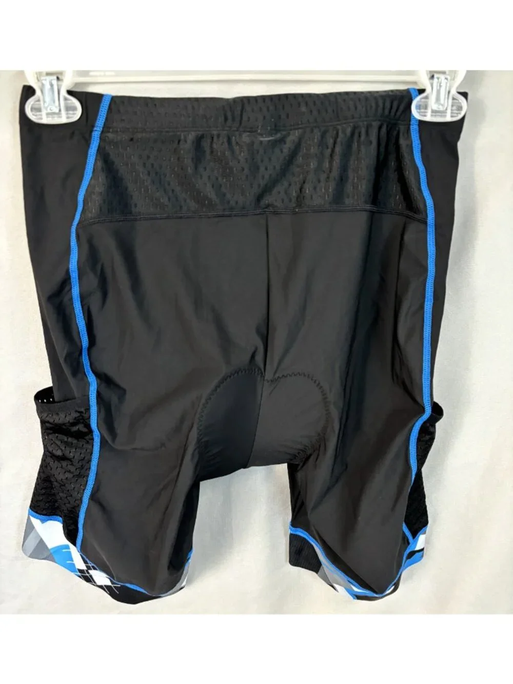 My Kilometre Mens Cycling Shorts Black Blue Pockets Padded Eco Friendly 2XL NWTs